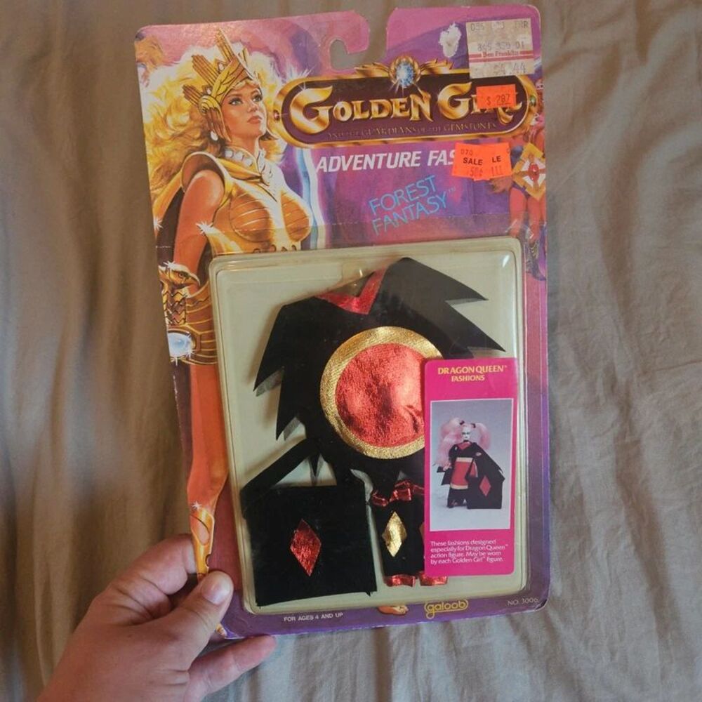 Vintage Galoob Golden Girl Dragon Queen Forest Fantasy Fashion Pack #3006